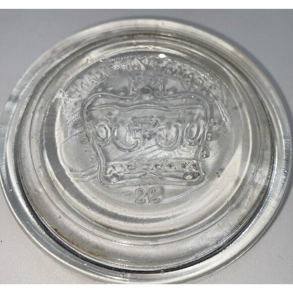 Vintage 1932 Crown Quart Mason Canning Preserving Pickling Glass Jar 7” Canada - Picture 8 of 10